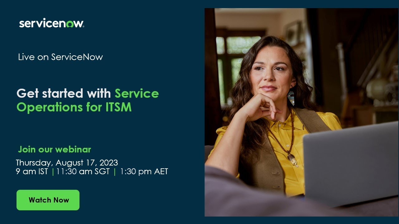 Get started with Service Operations for ITSM