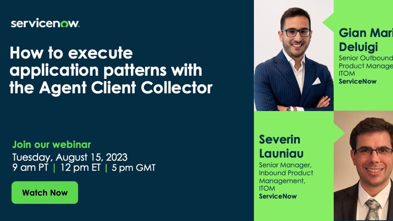 ITOM Visibility & Governance Series: How to execute application patterns with the ACC