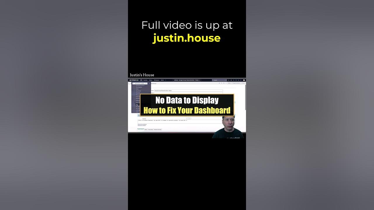 No Data to Display: How to Fix Your Dashboard - short 🩳 #servicenow #reporting #analytics #pa