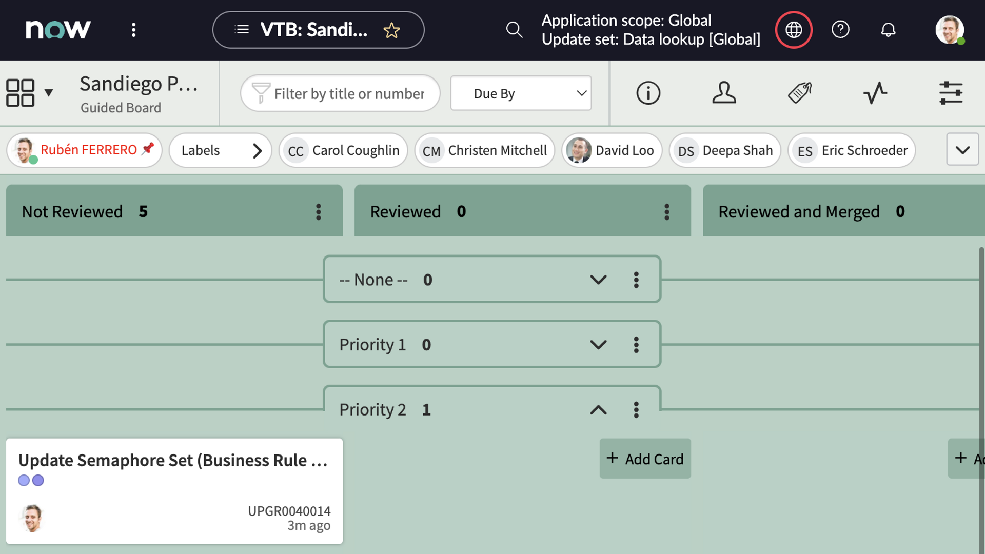 Pin user in Visual Task Boards