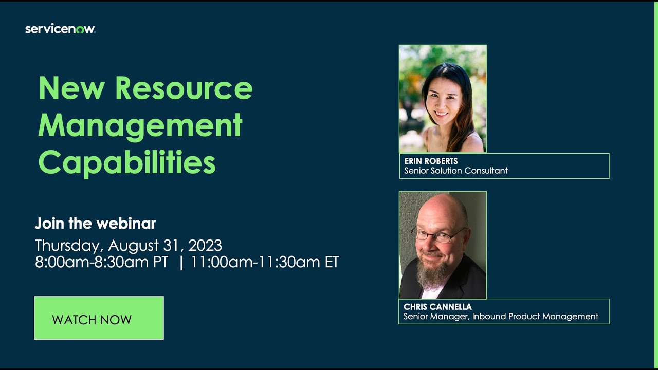 Last Thursday's with SPM: New Resource Management Capabilities