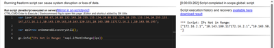 Validate IP address(es) if is the part of Network ranges saved in ServiceNow