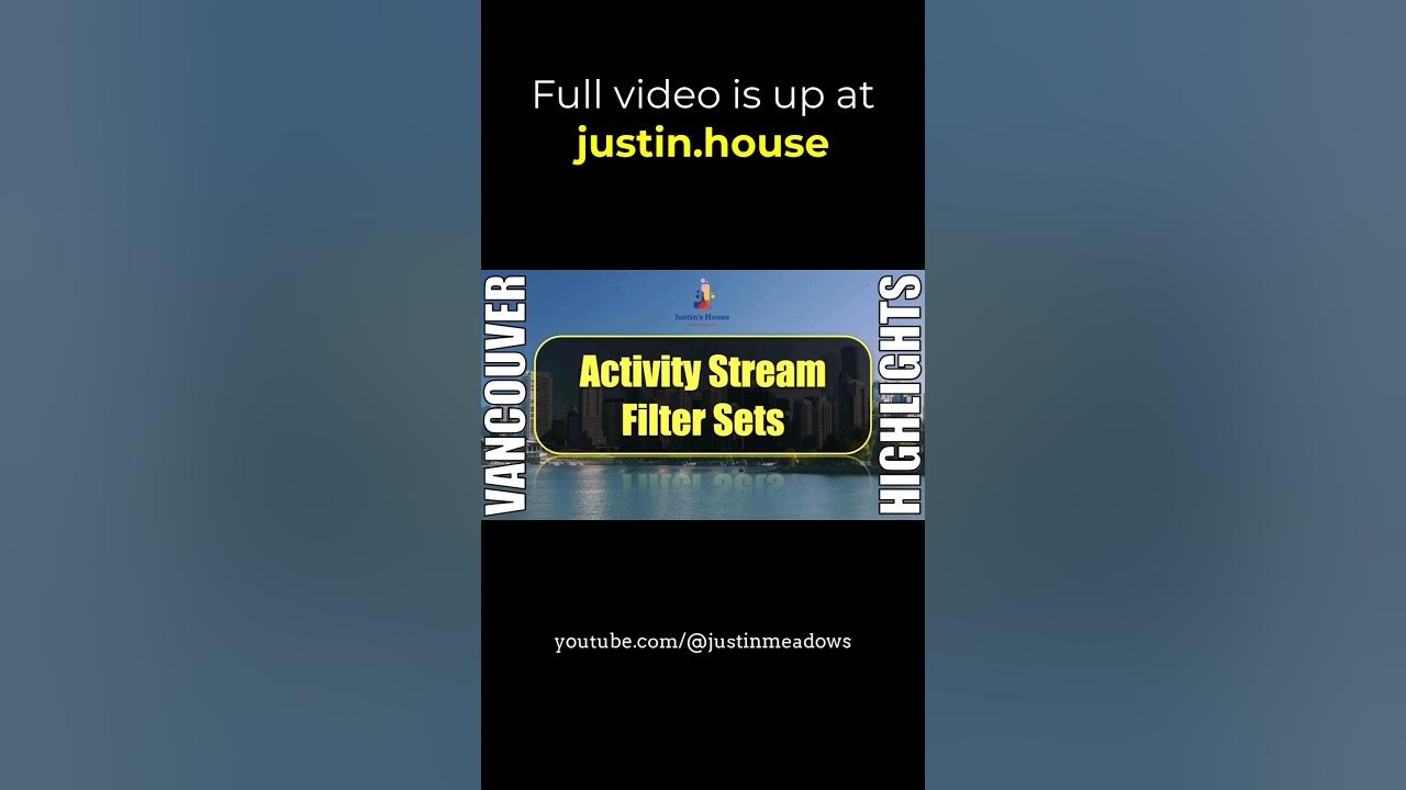 Create filter sets in the Activity stream - short 🩳 #servicenow #vancouver #features #stream #filter