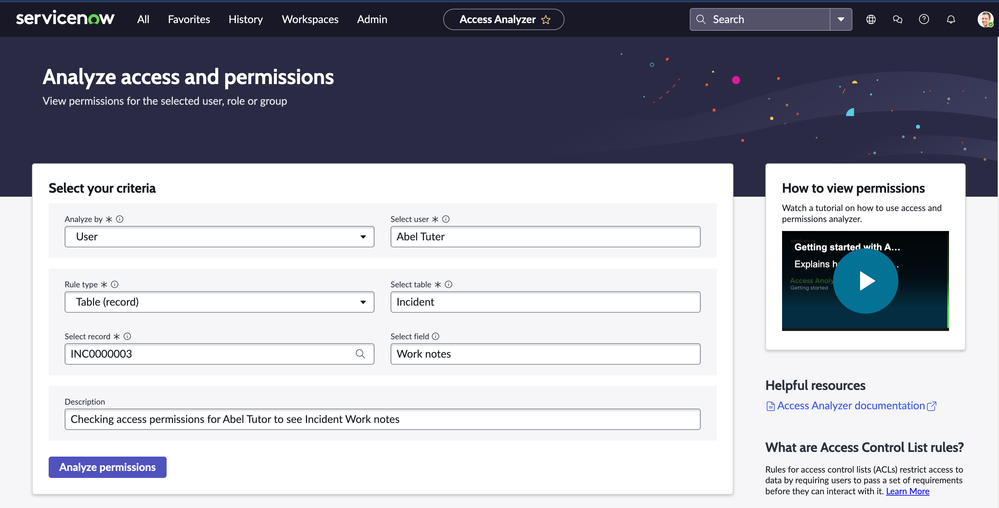 [Vancouver Release] Customers gain enhanced access visibility with ServiceNow Access Analyzer