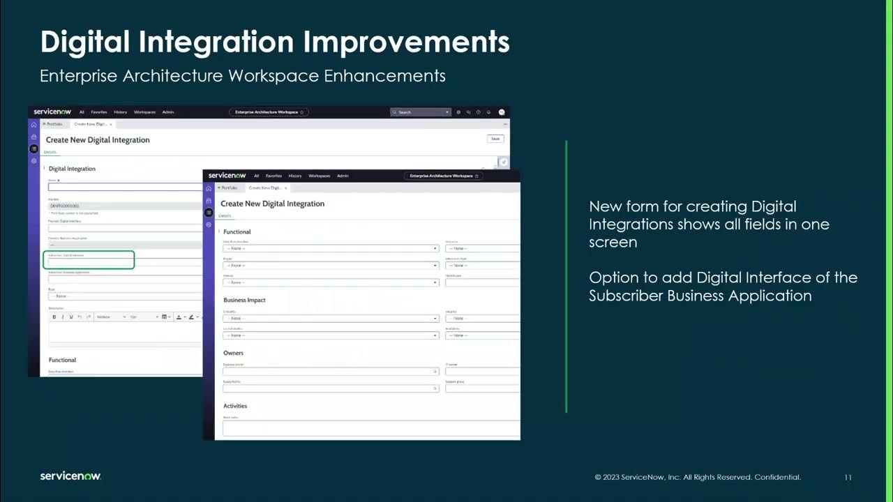 Vancouver Release Updates   APM   Enterprise Architecture Workspace Updates