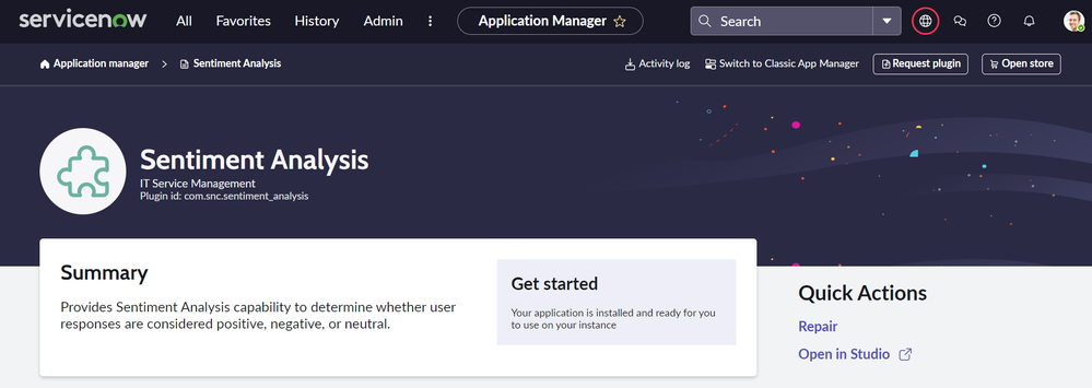 High level overview of "Sentiment Analysis" for "Customer Service Management"