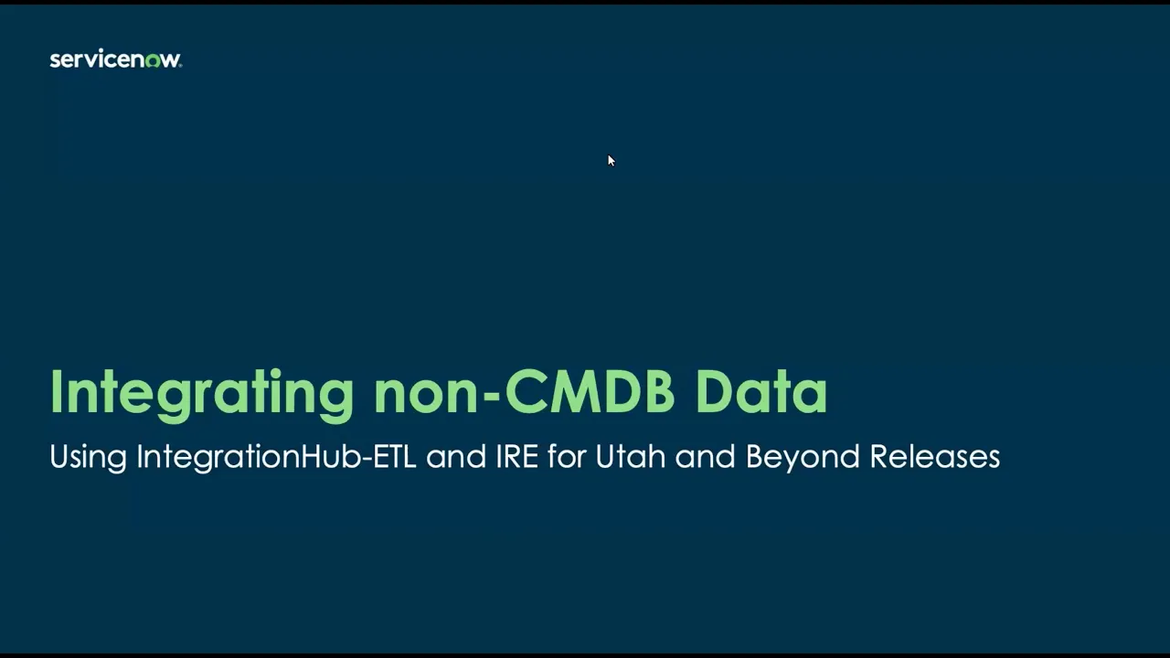 Using the IRE for non CMDB data
