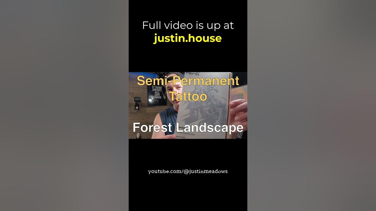 Forest Landscape - Semi-Permanent Tattoo Fun - short 🩳 #tattoo #semipermanent #bodyart