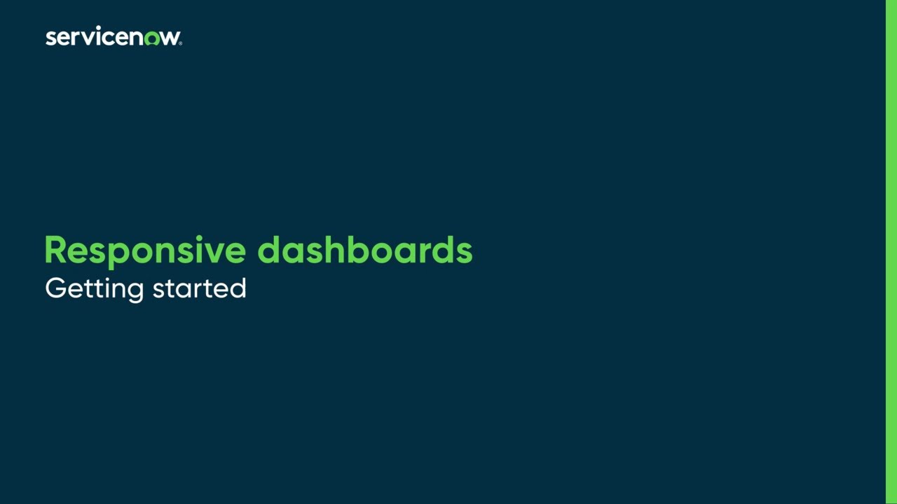 Responsive dashboards | Getting started