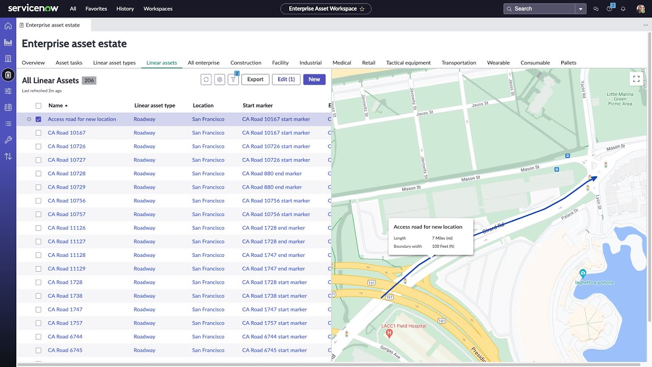 Enterprise Asset Management - Linear Assets
