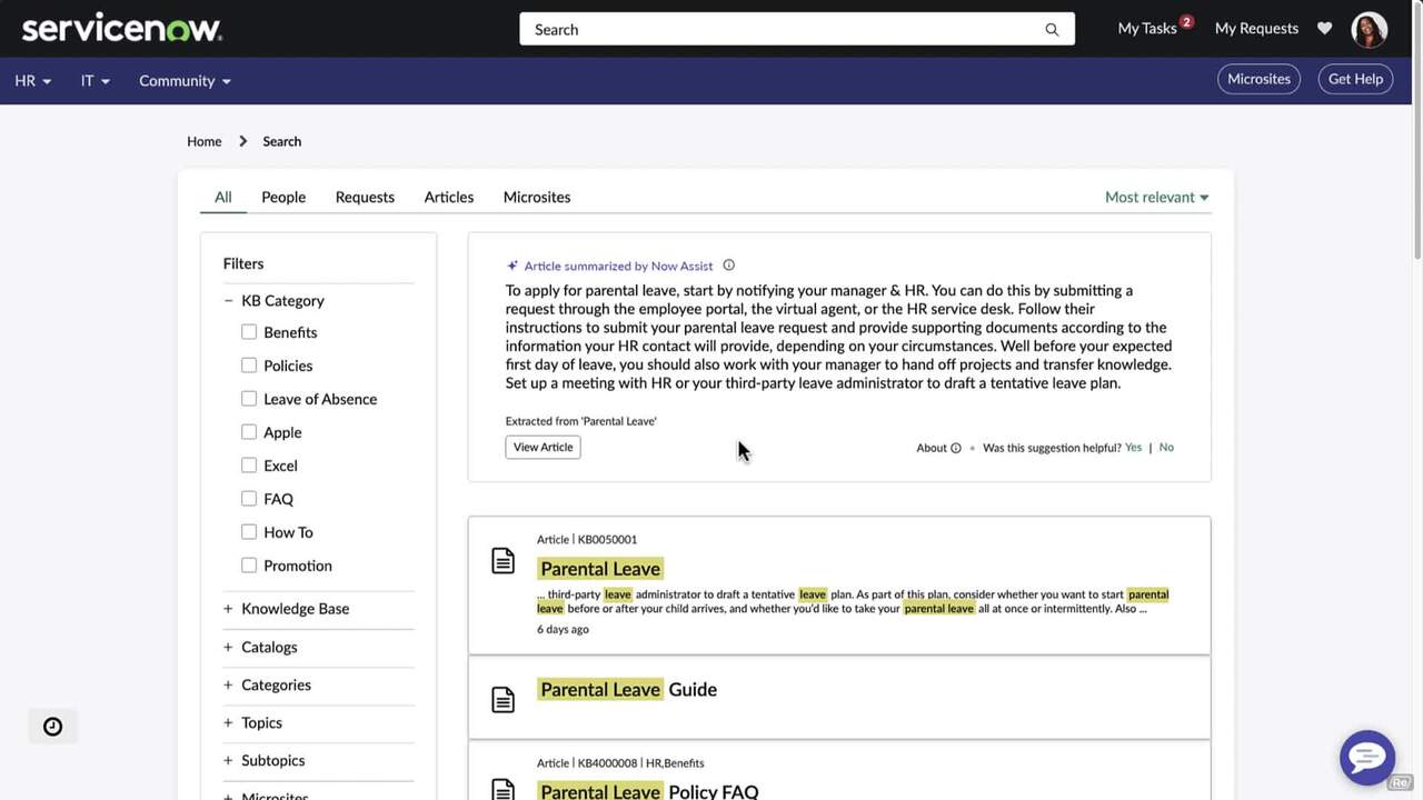Harness the power of Generative AI with Now Assist for HR Service Delivery