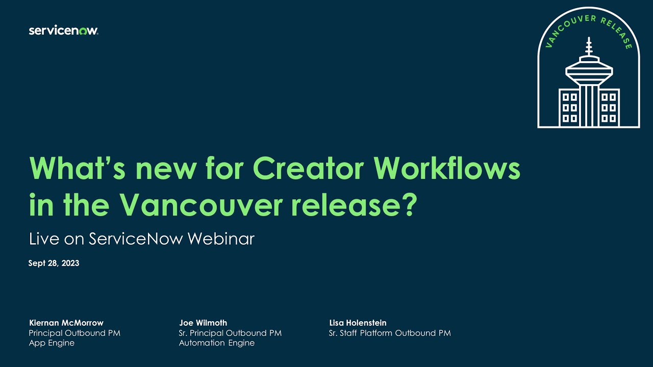 Platform Academy Session #42 - September 28, 2023 - What's new for Creator Workflows in Vancouver