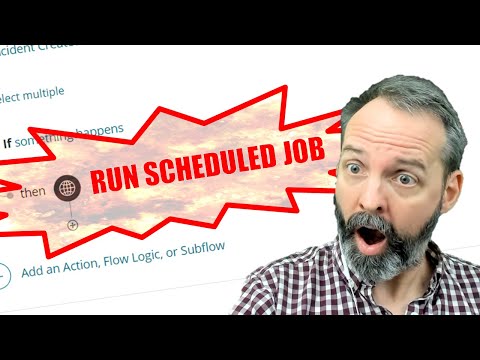 How to run a Scheduled Job from Flow Designer