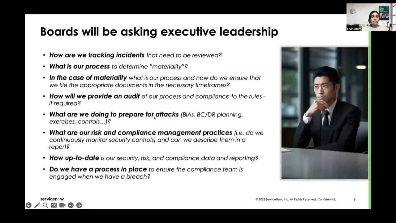 Addressing SEC Cybersecurity Mandates with ServiceNow