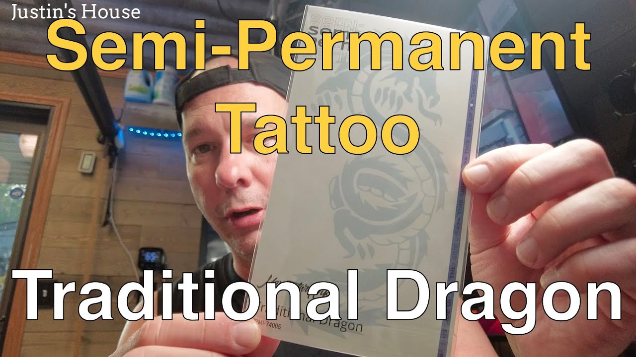 Traditional Dragon - Semi-Permanent Tattoo Fun