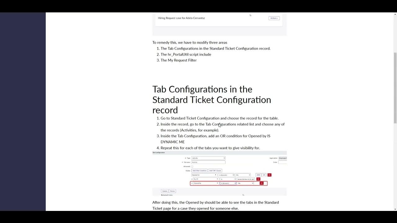 Making HRSD cases viewable by the Opened By on Employee Center