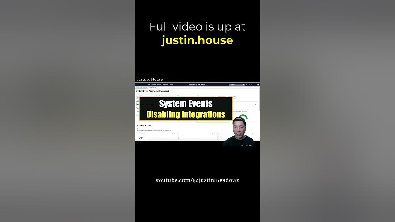 System Events - Disabling Integrations - short 🩳 #ServiceNow #EventProcessing #LongRunningEvents