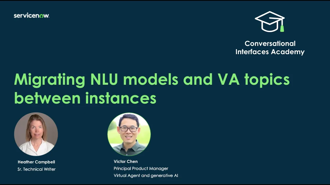 Conversational Interfaces Academy: ​Migrate NLU models between instances​