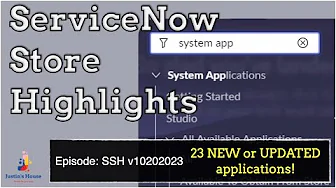 ServiceNow Store Highlights (SSH) v10202023
