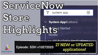 ServiceNow Store Highlights (SSH) v10272023