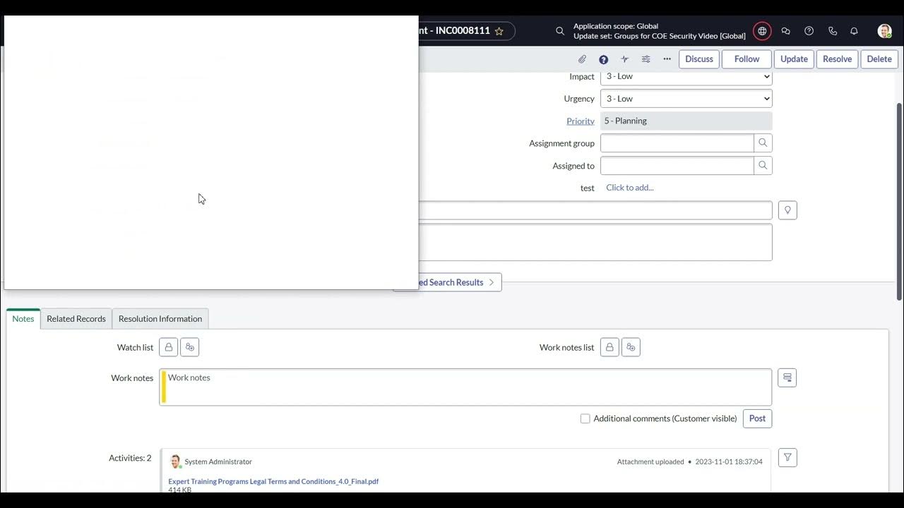 Preventing deletion of attachments in ServiceNow