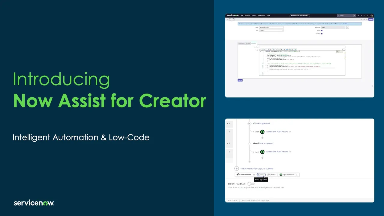 Now Assist for Creator