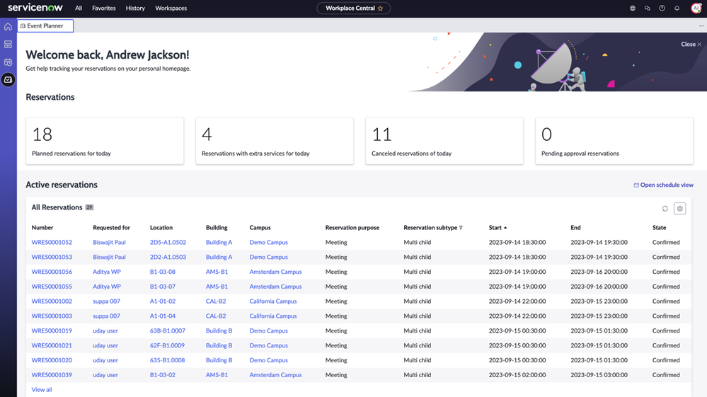 Workplace Service Delivery - What’s new in the November 2nd release