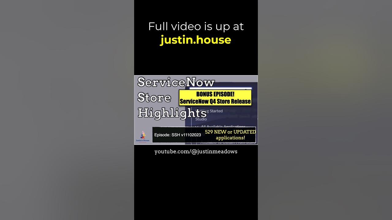 ServiceNow Store Highlights (SSH) v11102023 - Q4 Store Release! - short 🩳 #apps #newrelease #updates