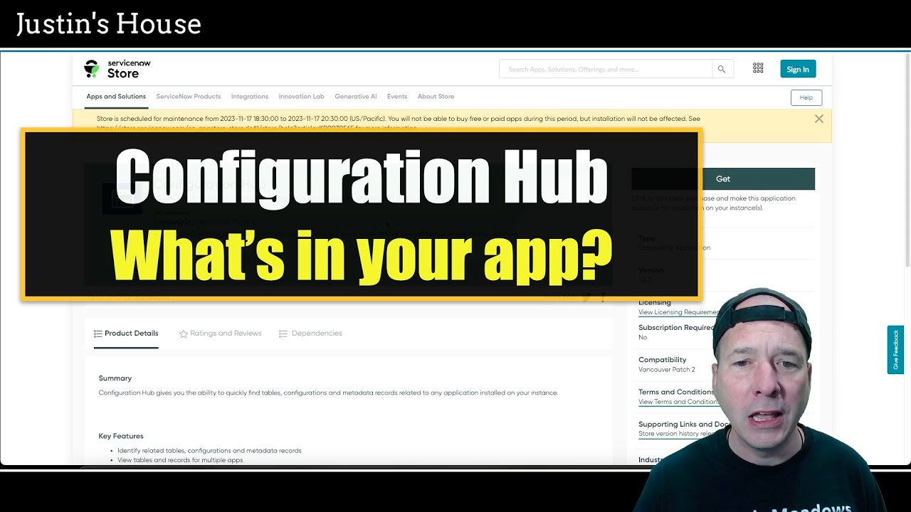 How to browse an application in ServiceNow using Configuration Hub