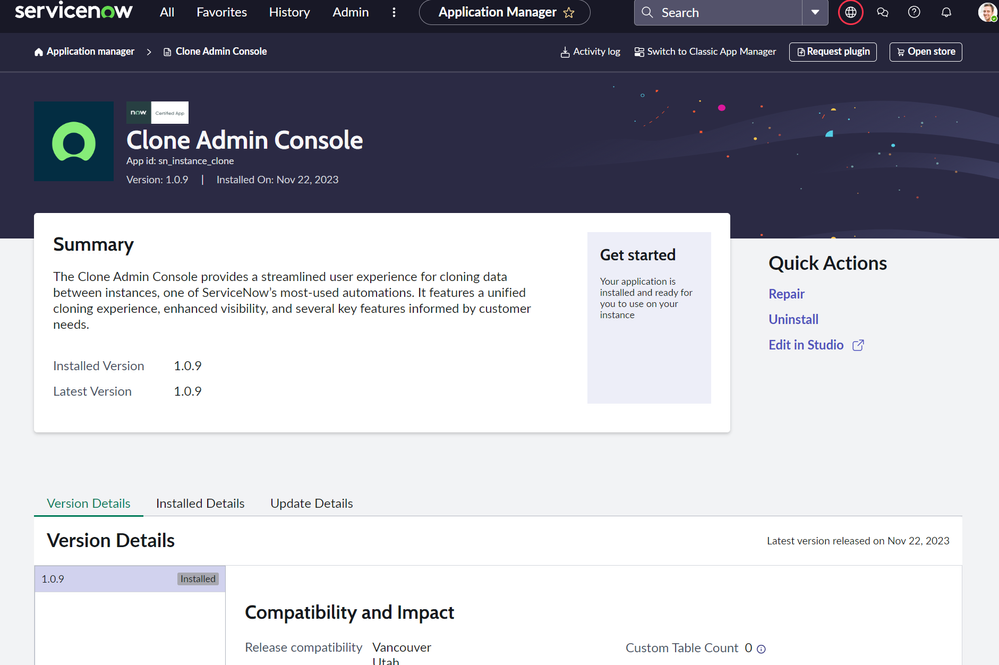 Using the "Clone Admin Console" plugin