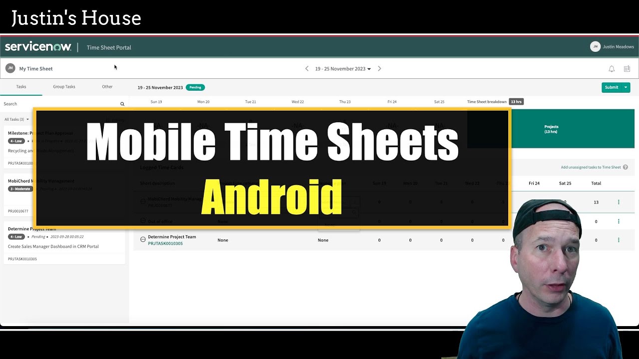 Mobile Time Sheets in Now Agent (Android)