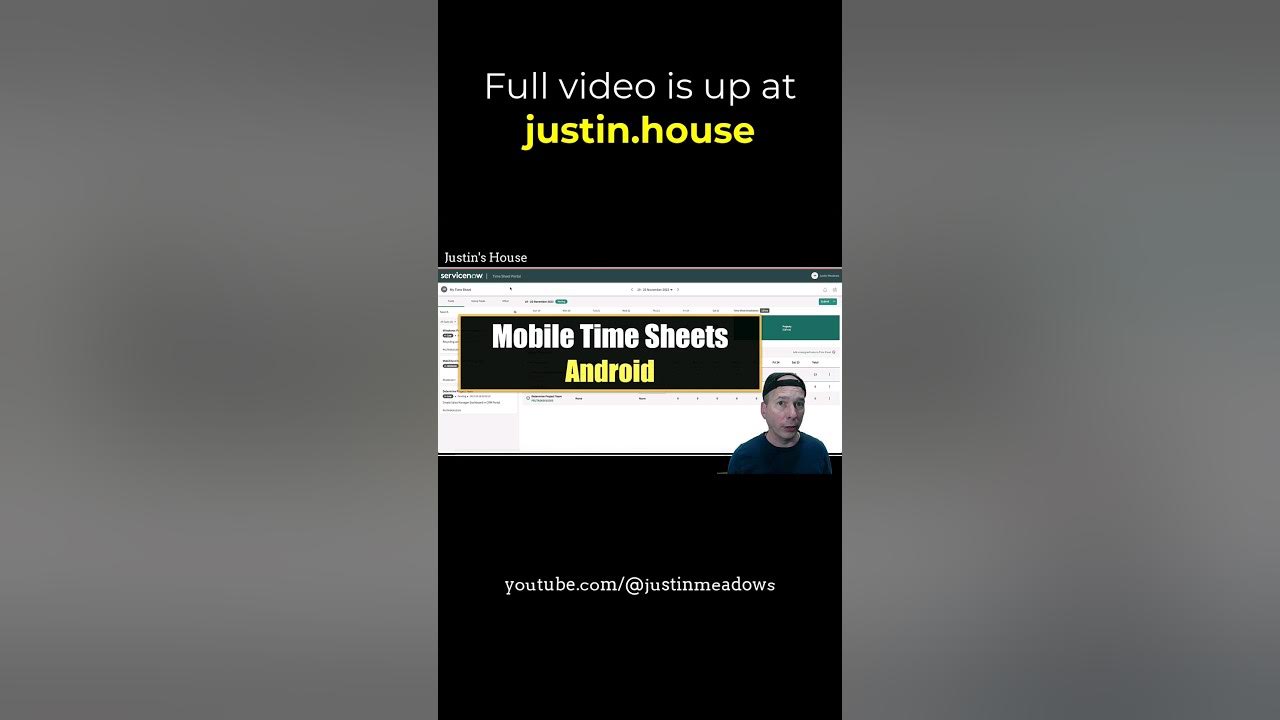 Mobile Time Sheets in Now Agent (Android) - short 🩳 #servicenow #timetracking #timesheet #mobile