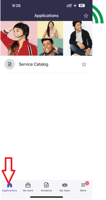 How to remove / disable "Applications" screen navigation bar in the agent mobile