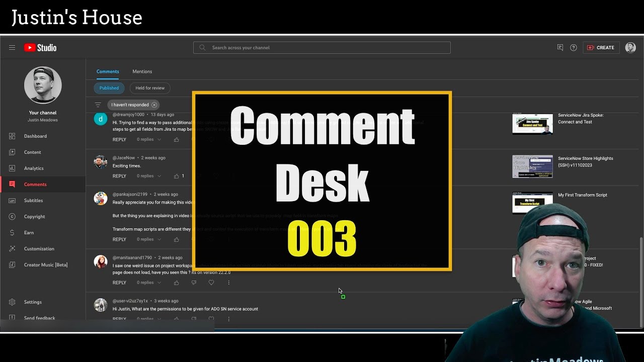Comment Desk 003
