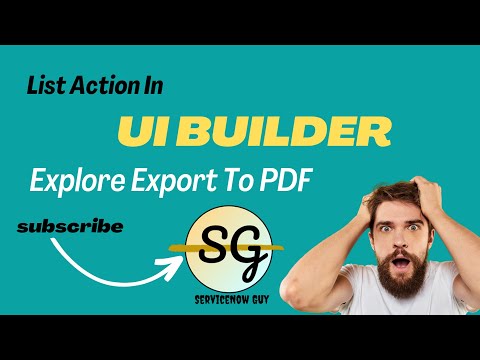 Exploring List Actions in Workspace Experience (UI Builder)