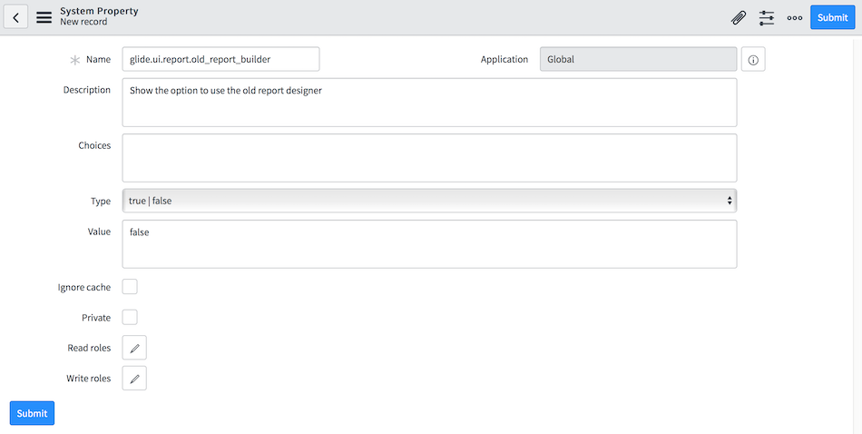 ServiceNow Things to Know 5: How to Activate/Deactivate the Original Report Builder User Interface?