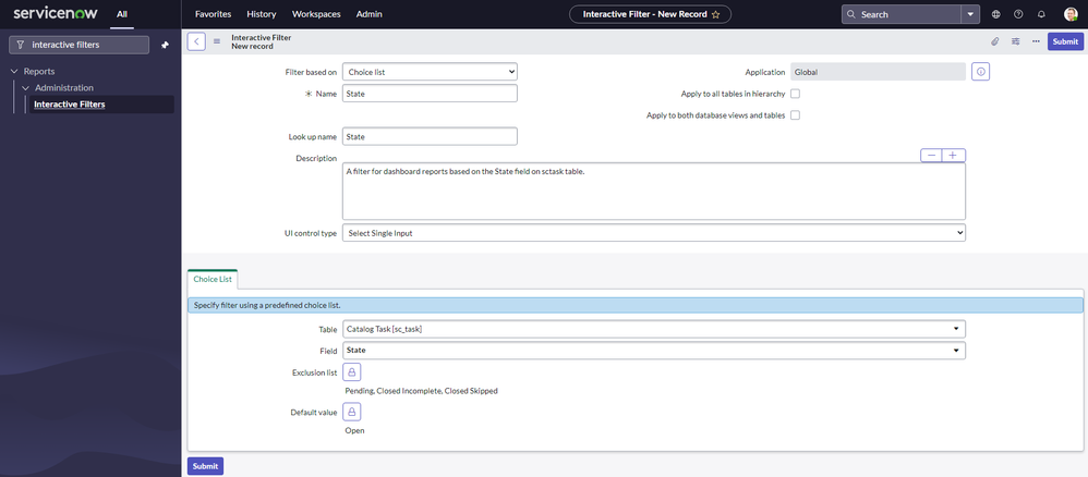 ServiceNow Things to Know 12: Interactive filter with Reports