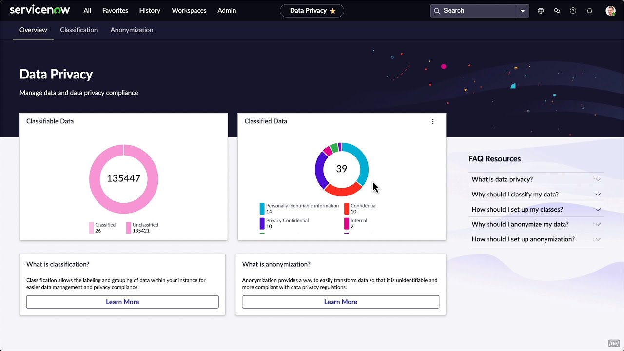 ServiceNow Platform Privacy Demonstration