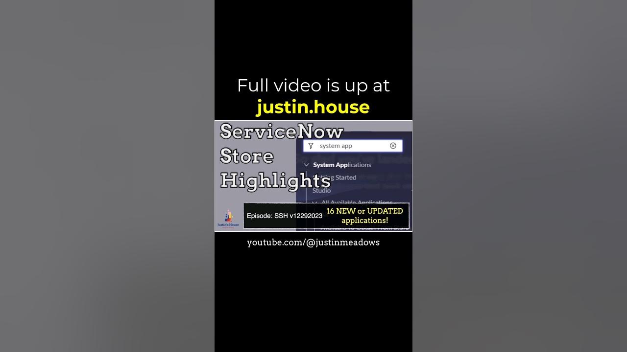 ServiceNow Store Highlights (SSH) v12292023 - short 🩳 #apps #newrelease #releasenotes #fixes