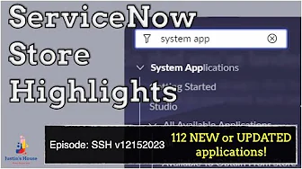 ServiceNow Store Highlights (SSH) v12152023