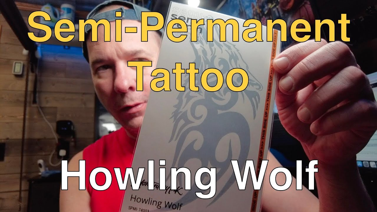 Howling Wolf - Semi-Permanent Tattoo Fun