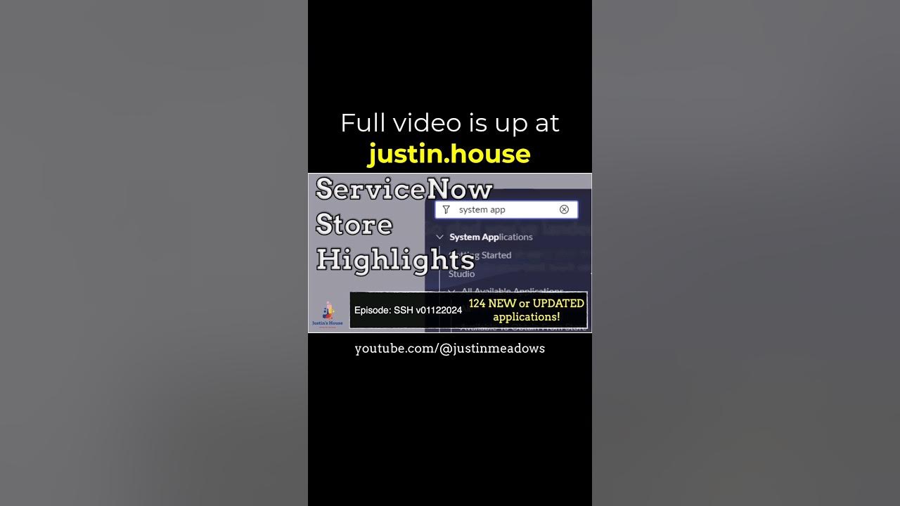 ServiceNow Store Highlights (SSH) v01122024 - short 🩳 #app #newrelease #feature #releasenotes #fixes