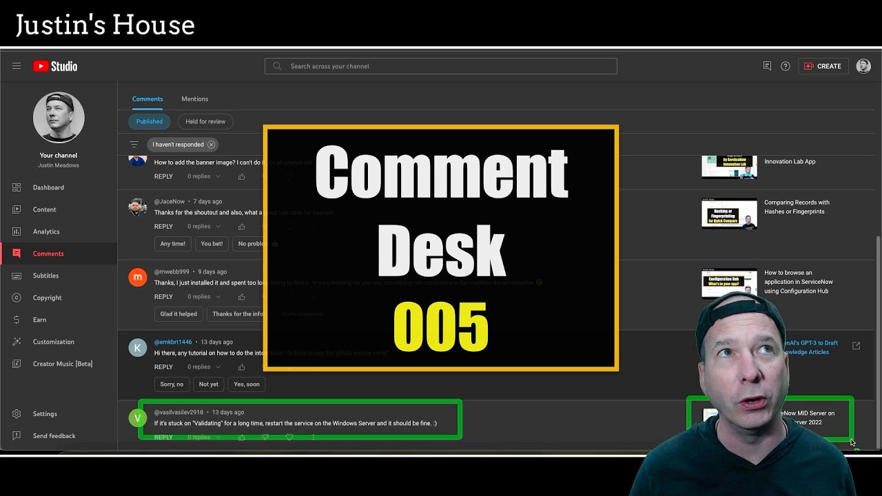 Comment Desk 005