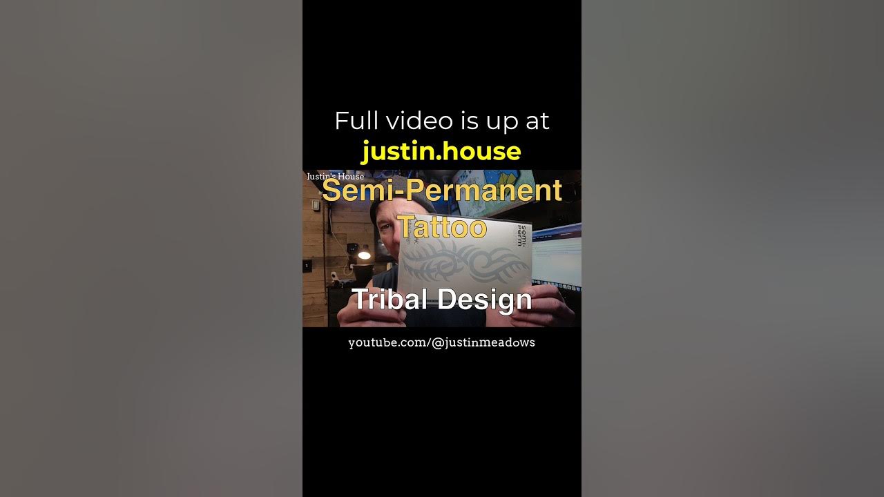 Tribal Design - Semi-Permanent Tattoo Fun - short 🩳 #tattoo #semipermanent #bodyart