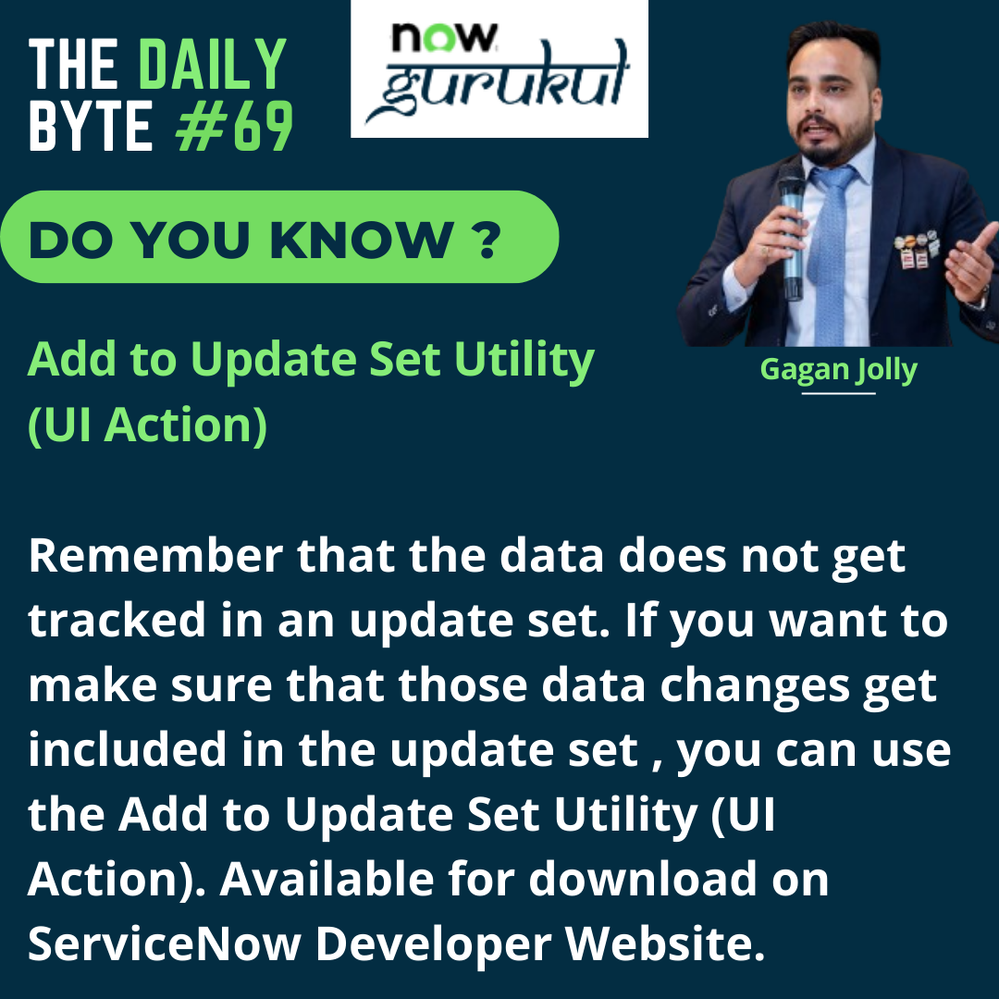 ServiceNow Community - Here is your Read of the Day !! 📚 | nowGurukul- The Daily Byte #69 ✅