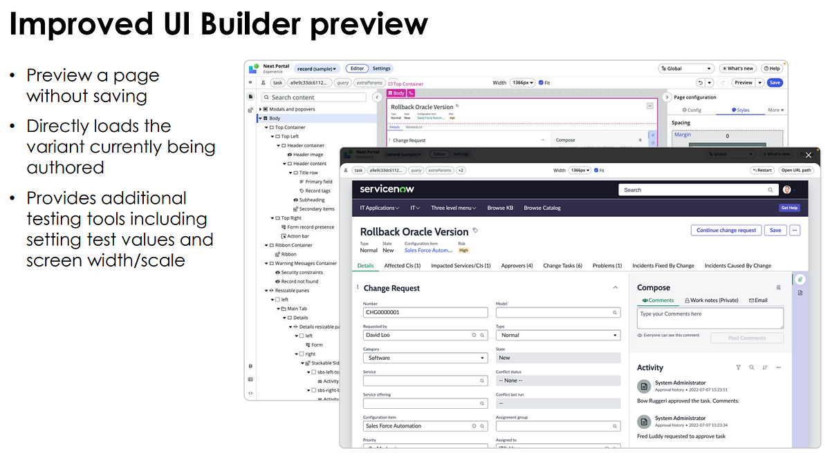 ServiceNow Vancouver Release Feature 40