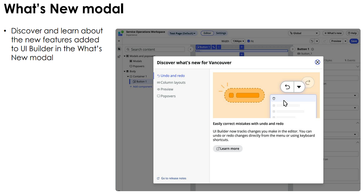ServiceNow Vancouver Release Feature 36