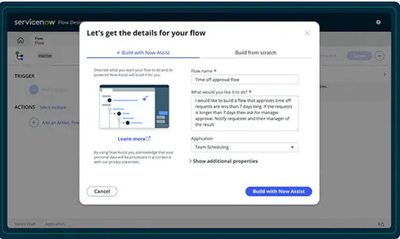 ServiceNow Learning 136: GenAI Feature: Automate building the Flow with NowAssist