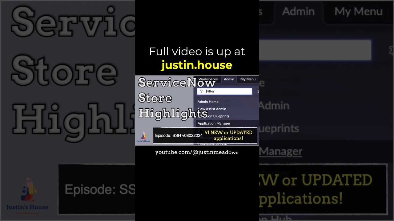 ServiceNow Store Highlights (SSH) v08022024 - short 🩳 #apps #newrelease #features