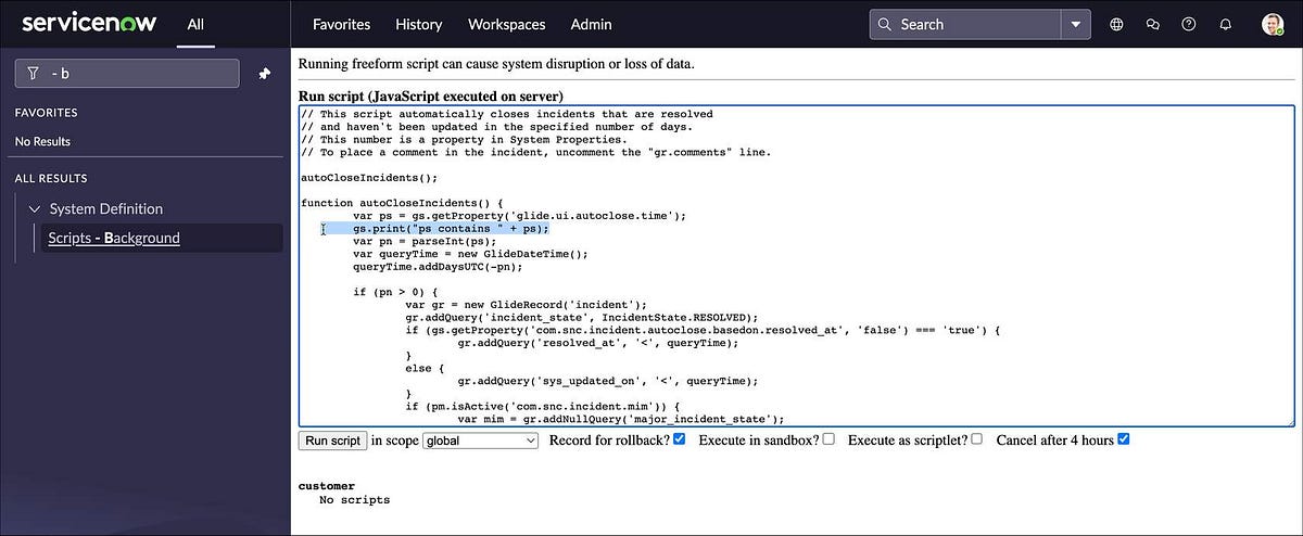 Debug Server-Side Scripts